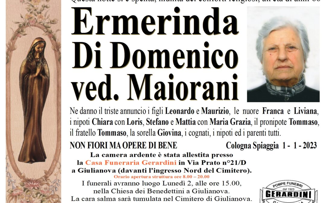 ERMERINDA DI DOMENICO ved. MAIORANI