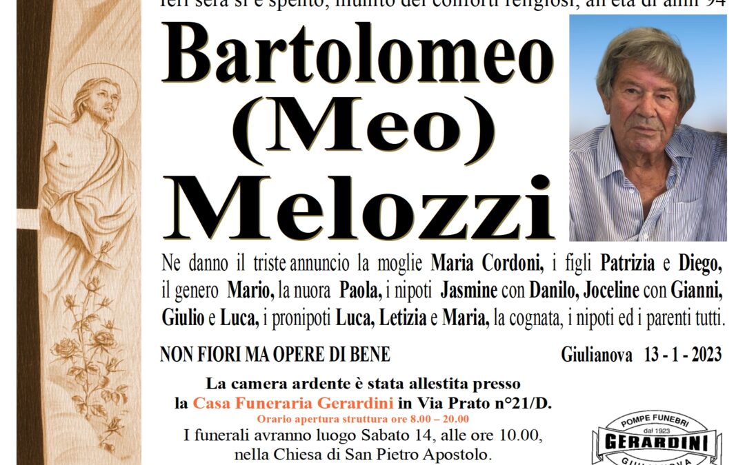 BARTOLOMEO (MEO) MELOZZI