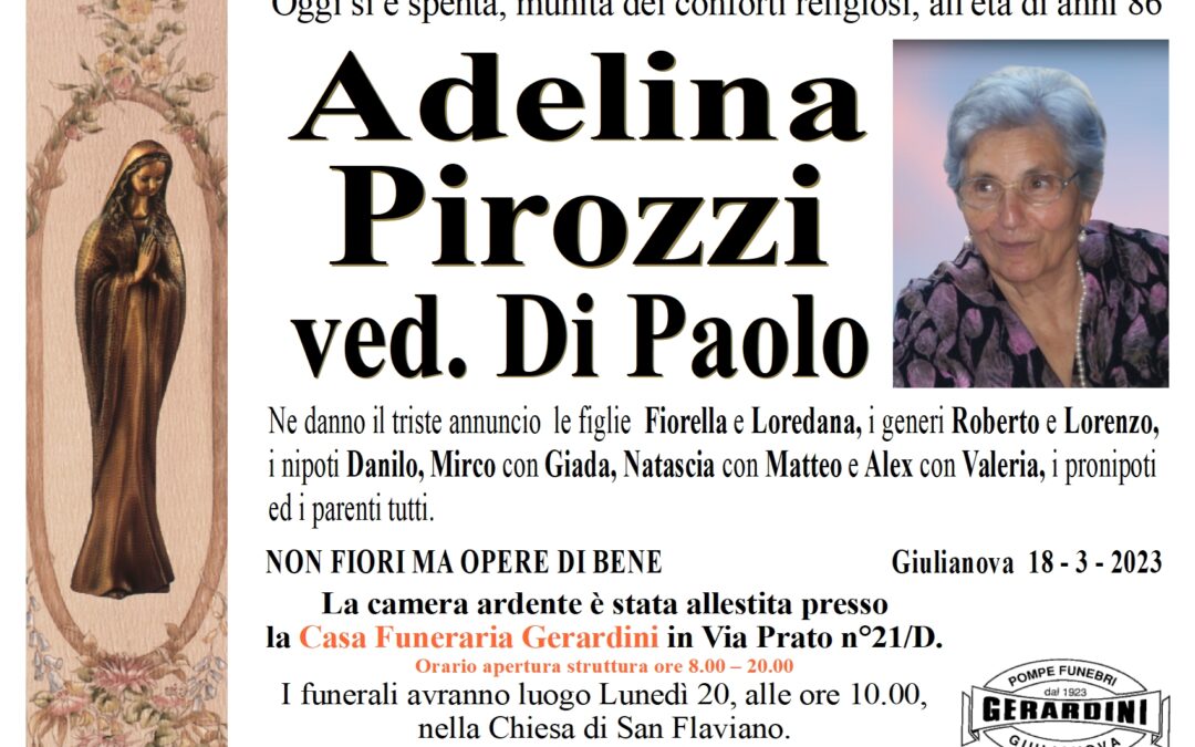 ADELINA PIROZZI VED. DI PAOLO