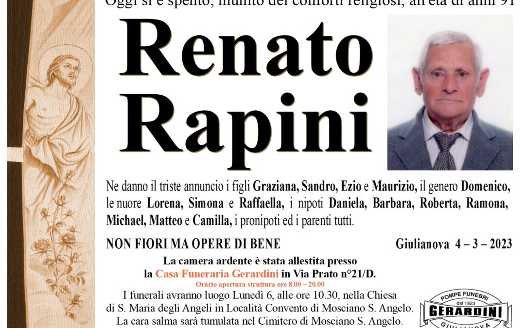 RENATO RAPINI