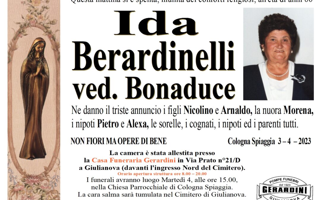 IDA BERARDINELLI VED. BONADUCE