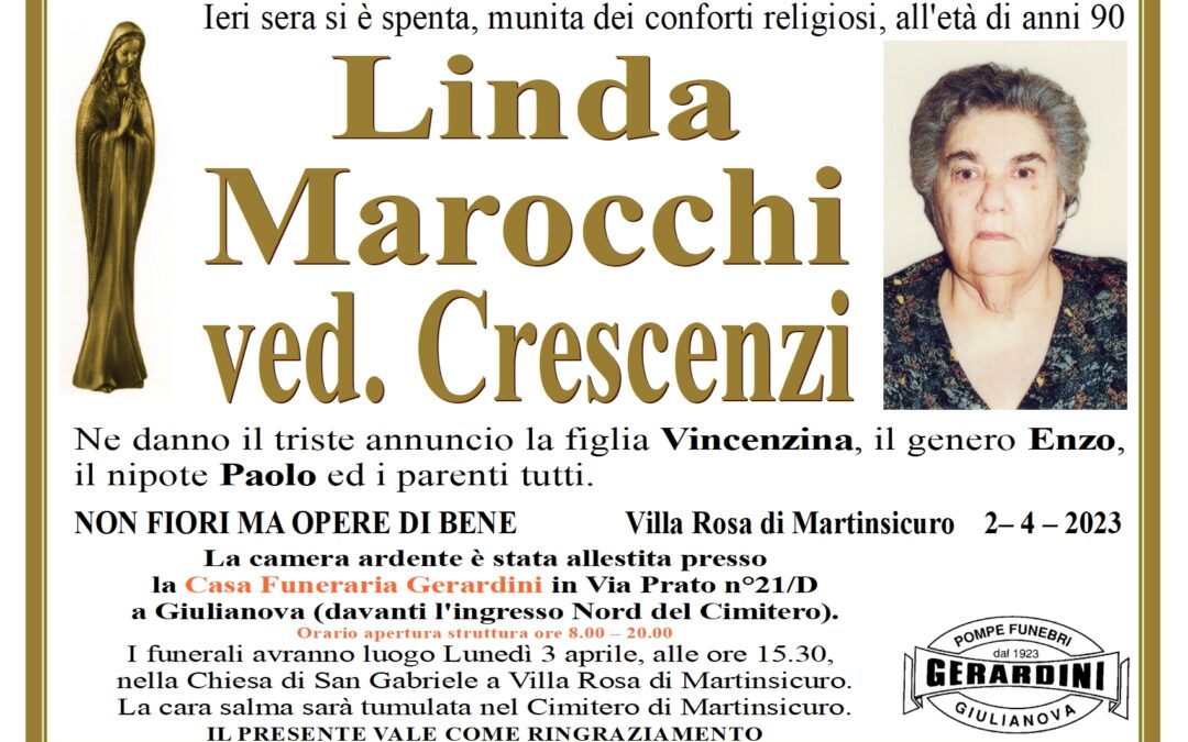 LINDA MAROCCHI VED. CRESCENZI