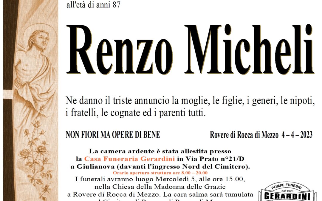 RENZO MICHELI