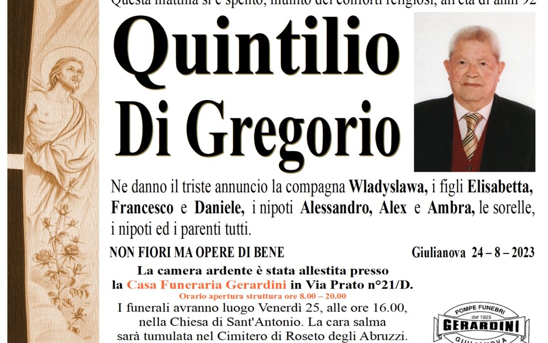 QUINTILIO DI GREGORIO