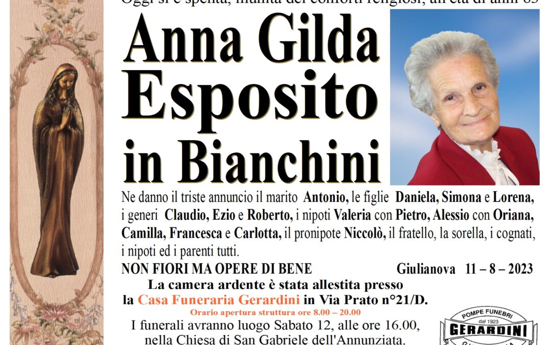 ANNA GILDA ESPOSITO IN BIANCHINI