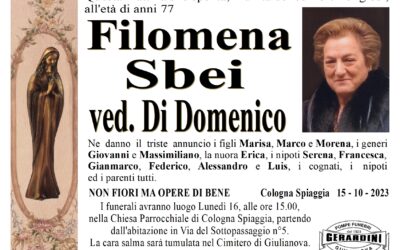 FILOMENA SBEI VED. DI DOMENICO