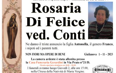 DI FELICE ROSARIA VED. CONTI