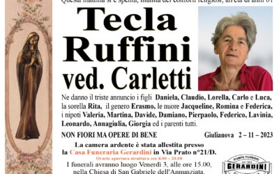 TECLA RUFFINI VED. CARLETTI