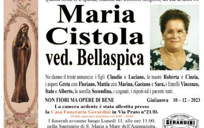 MARIA CISTOLA VED. BELLASPICA