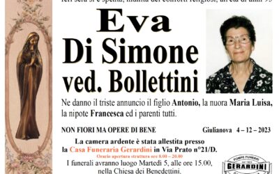 EVA DI SIMONE VED. BOLLETTINI