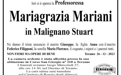 MARIAGRAZIA MARIANI IN MALIGNANO STUART