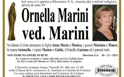 ORNELLA MARINI VED. MARINI