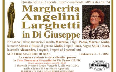 MARGHERITA ANGELINI LARGHETTI IN DI GIUSEPPE