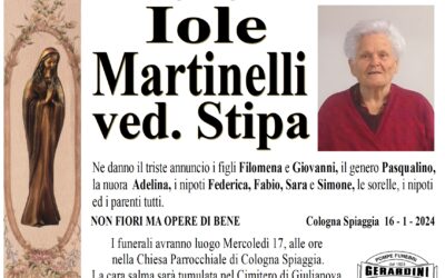 IOLE MARTINELLI VED. STIPA