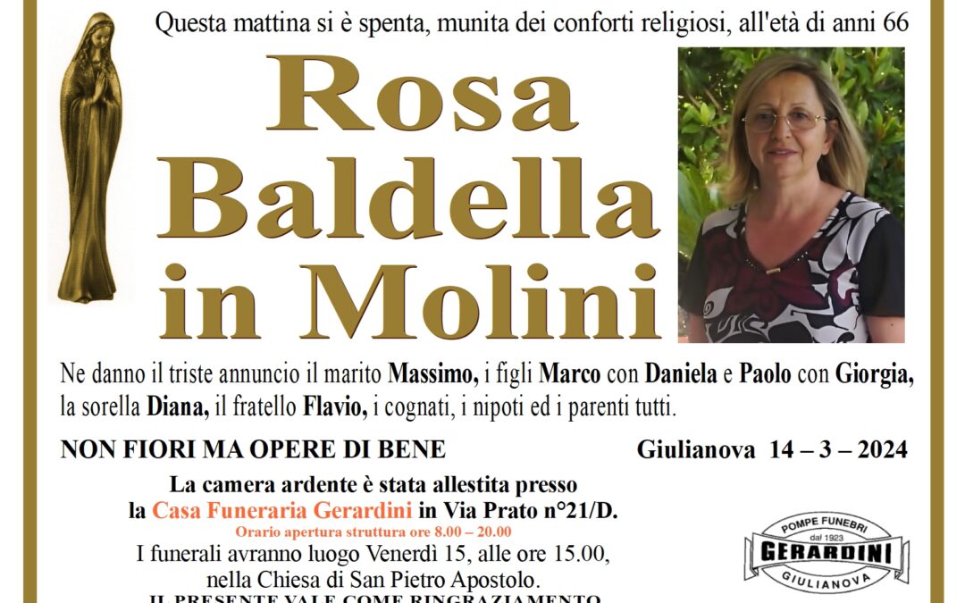 ROSA BALDELLA IN MOLINI