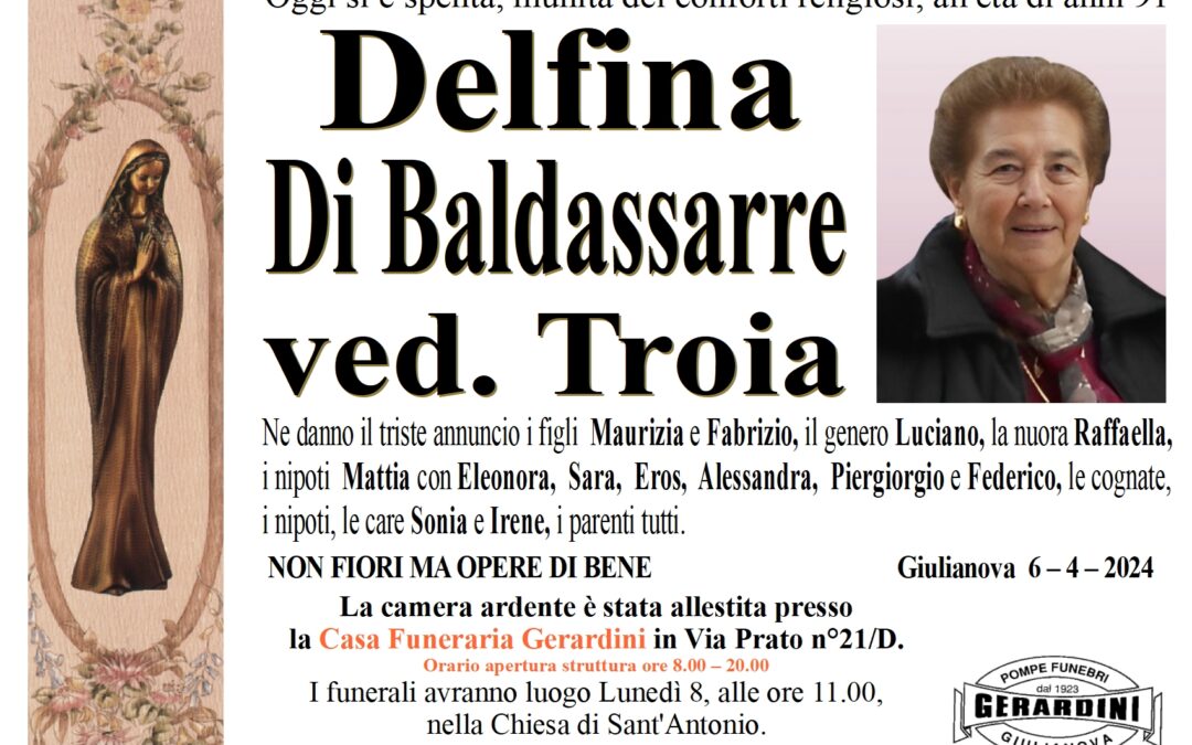 DELFINA DI BALDASSARRE VED. TROIA