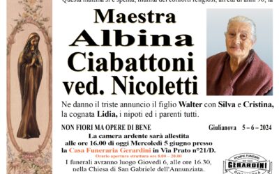 ALBINA CIABATTONI VED. NICOLETTI