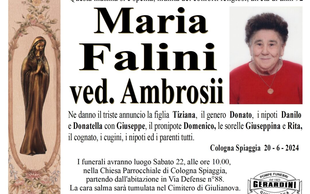 MARIA FALINI VED. AMBROSII