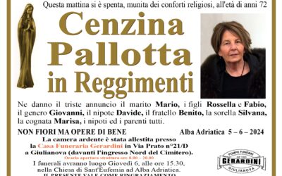 CENZINA PALLOTTA IN REGGIMENTI