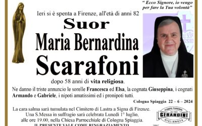 SUOR MARIA BERNARDINA SCARAFONI