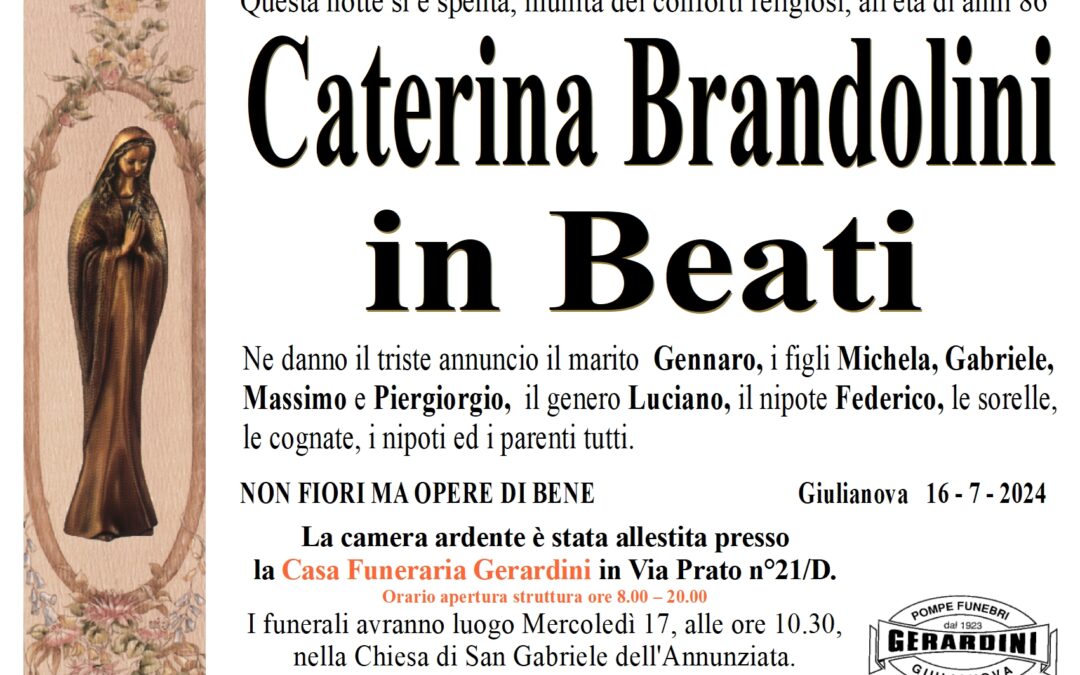 CATERINA BRANDOLINI IN BEATI