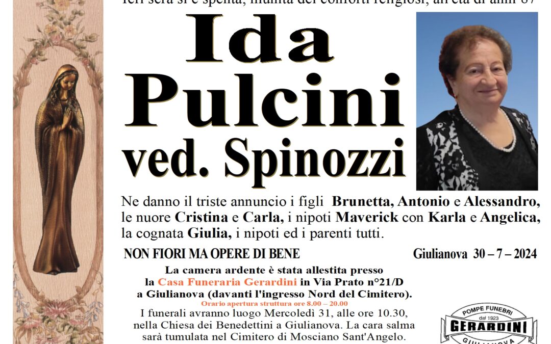 IDA PULCINI VED. SPINOZZI