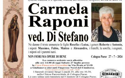 CARMELA RAPONI ved. DI STEFANO