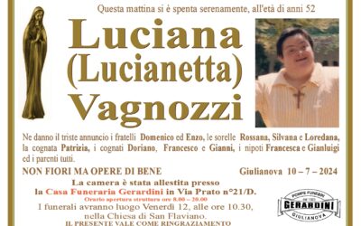 LUCIANA (LUCIANETTA) VAGNOZZI