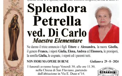 SPLENDORA PETRELLA VED. DI CARLO