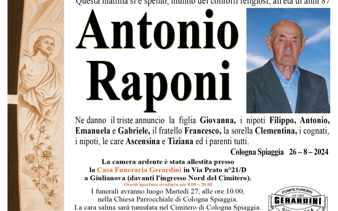 ANTONIO RAPONI