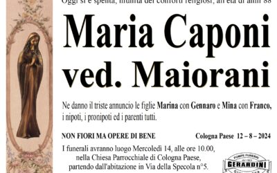 MARIA CAPONI VED. MAIORANI