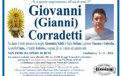 GIOVANNI (GIANNI) CORRADETTI