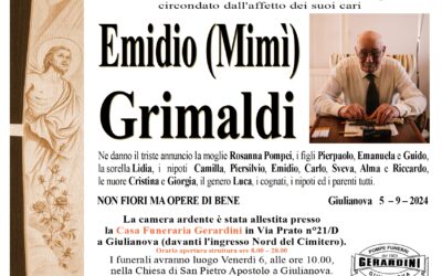 EMIDIO (MIMI’) GRIMALDI