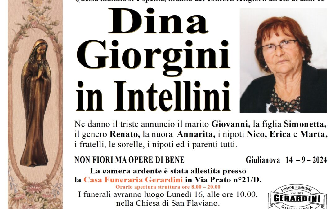 DINA GIORGINI IN INTELLINI