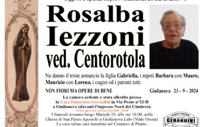 ROSALBA IEZZONI ved. CENTOROTOLA