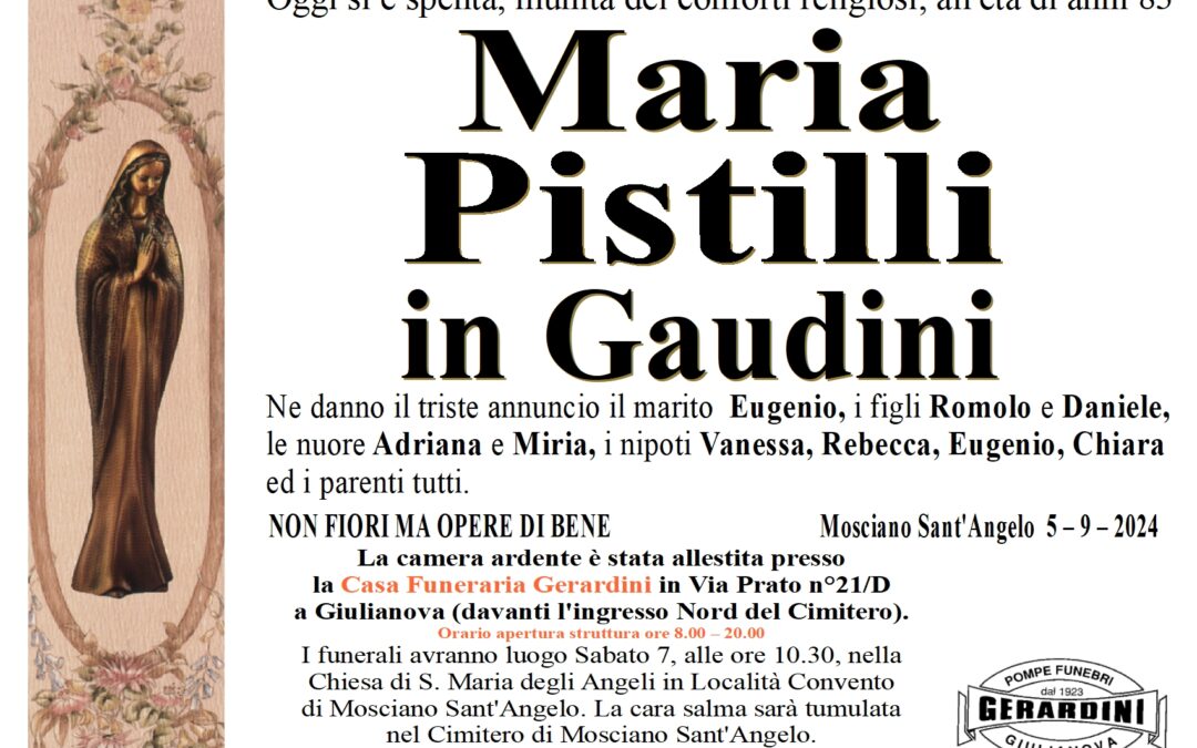 MARIA PISTILLI IN GAUDINI