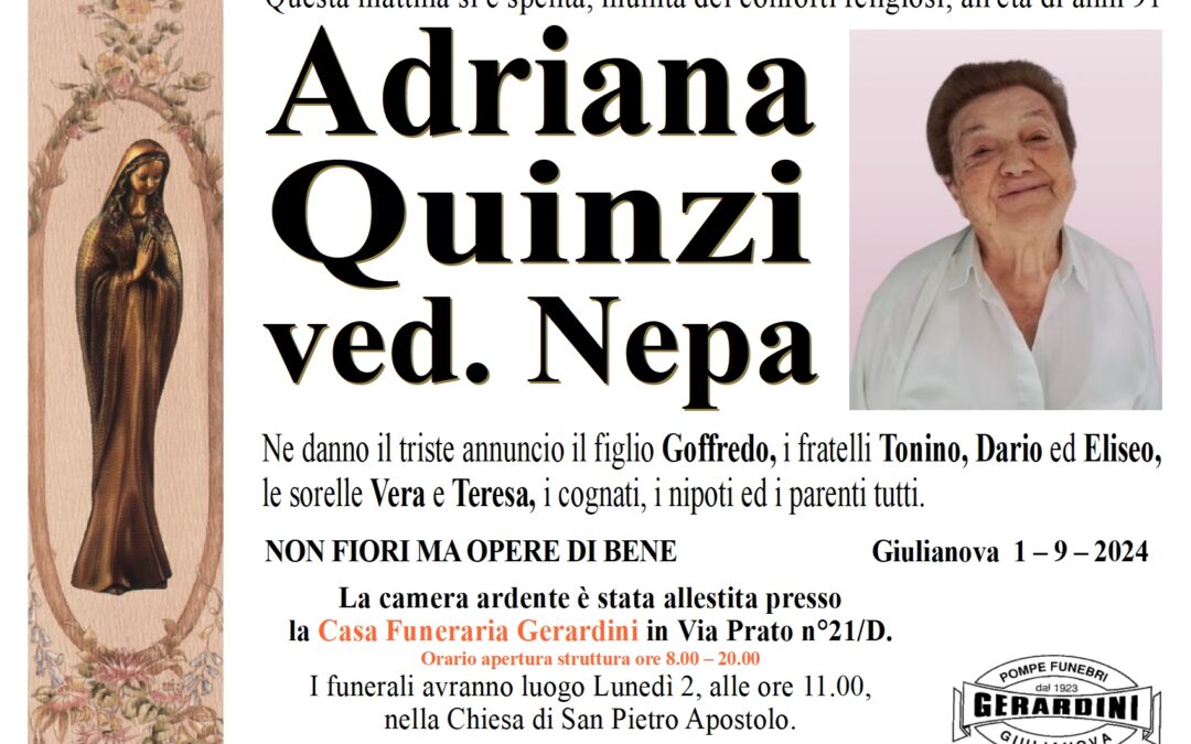 ADRIANA QUINZI VED. NEPA