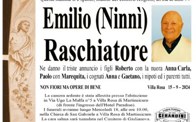 EMILIO (NINNI’) RASCHIATORE