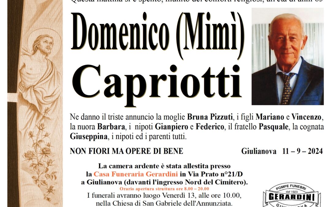 DOMENICO (MIMI’) CAPRIOTTI