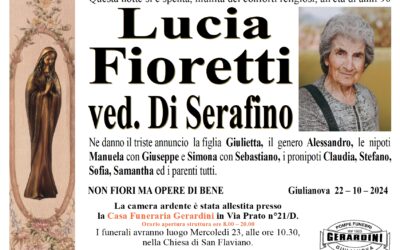 LUCIA FIORETTI VED. DI SERAFINO