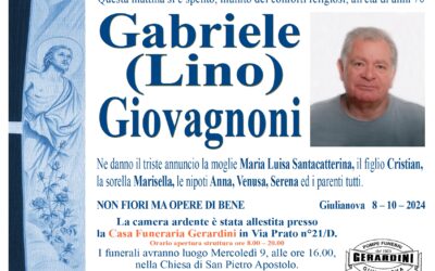 GABRIELE (LINO) GIOVAGNONI