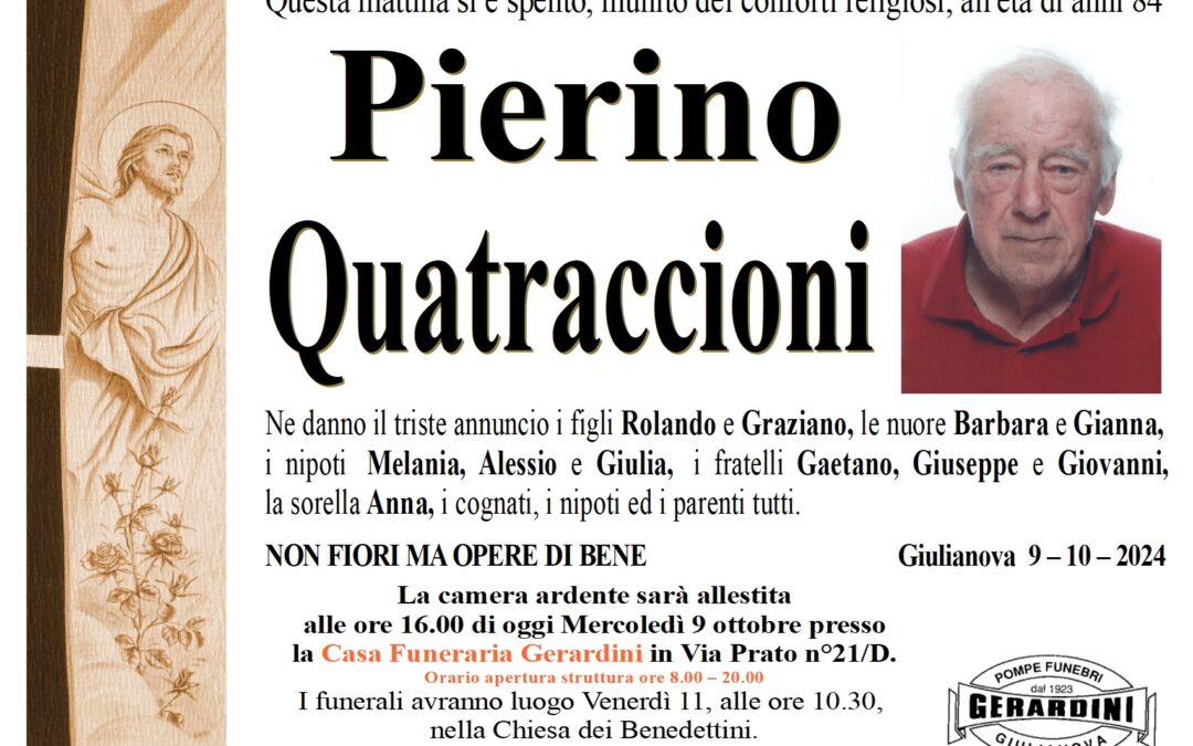 PIERINO QUATRACCIONI