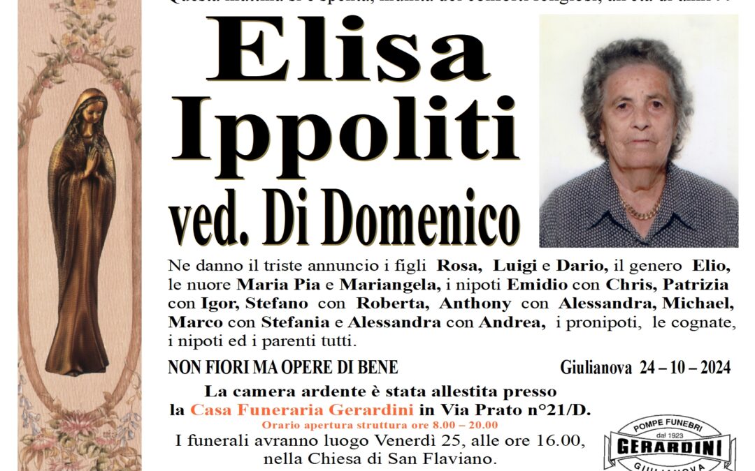 ELISA IPPOLITI VED. DI DOMENICO