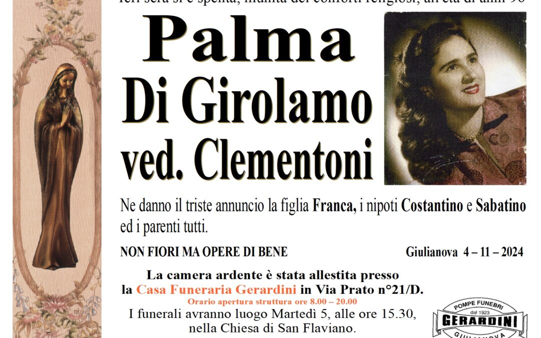 PALMA DI GIROLAMO VED. CLEMENTONI