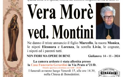 VERA MORE’ VED. MONTINI