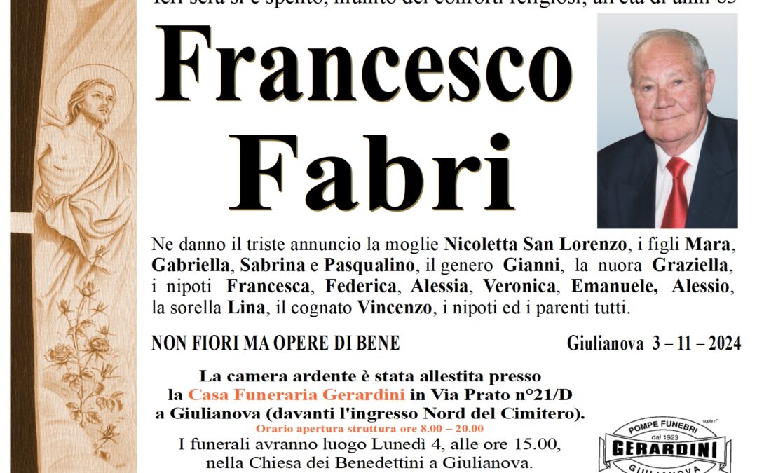 FRANCESCO FABRI