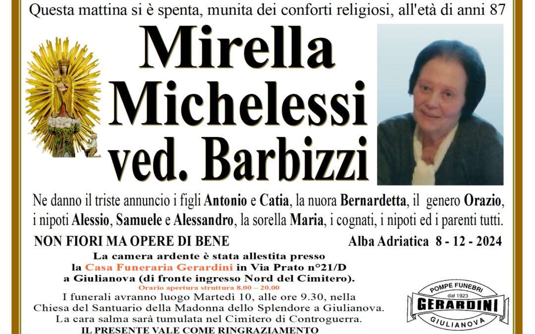 MIRELLA MICHELESSI VED. BARBIZZI